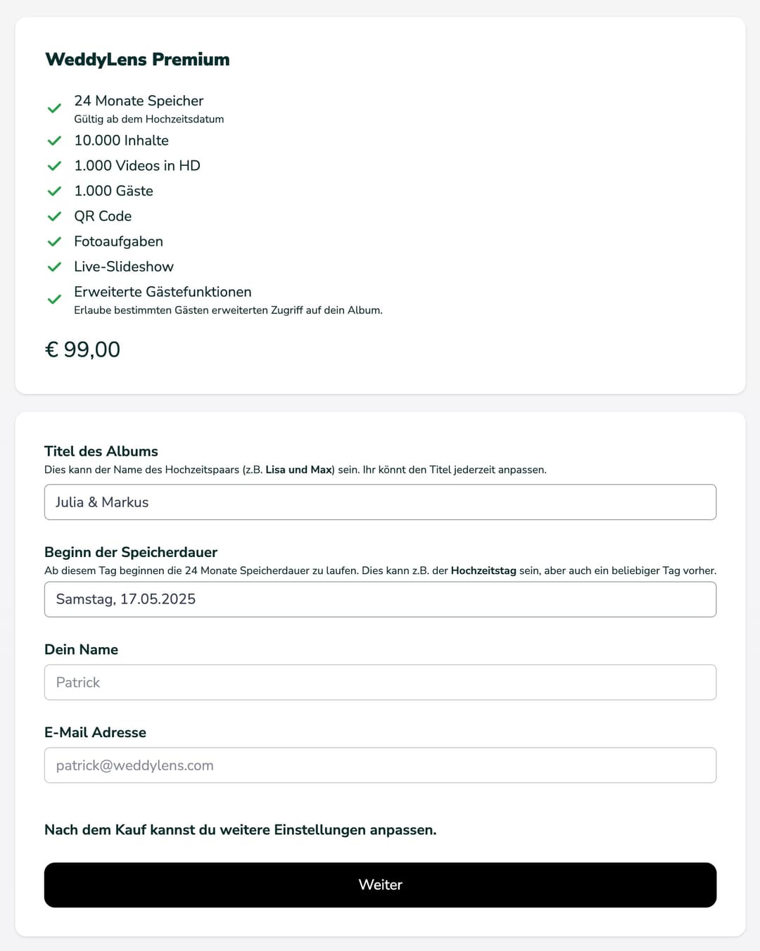 Album erstellen