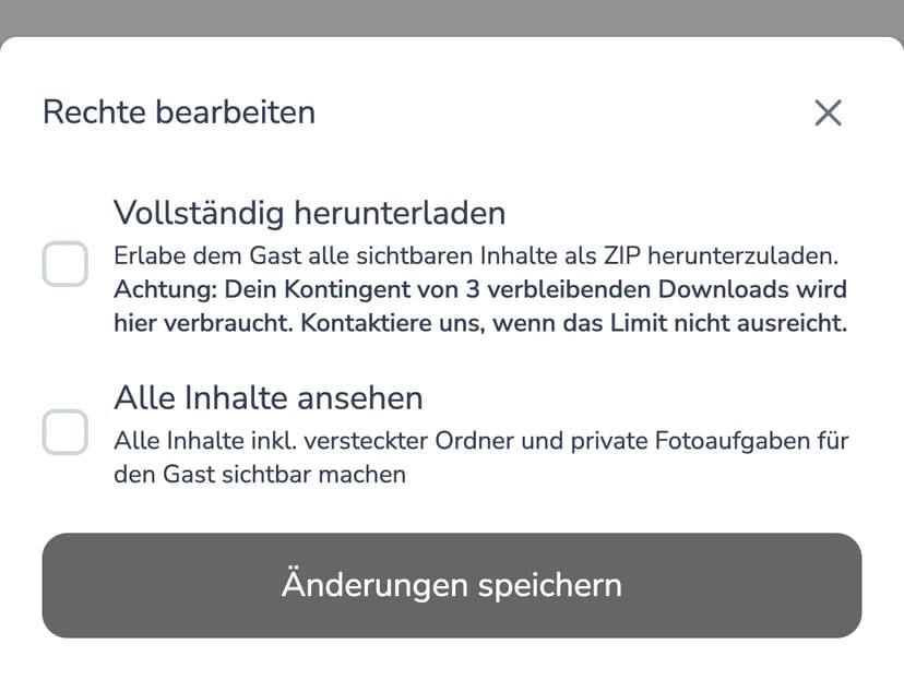 Zugriff auf alle Fotos